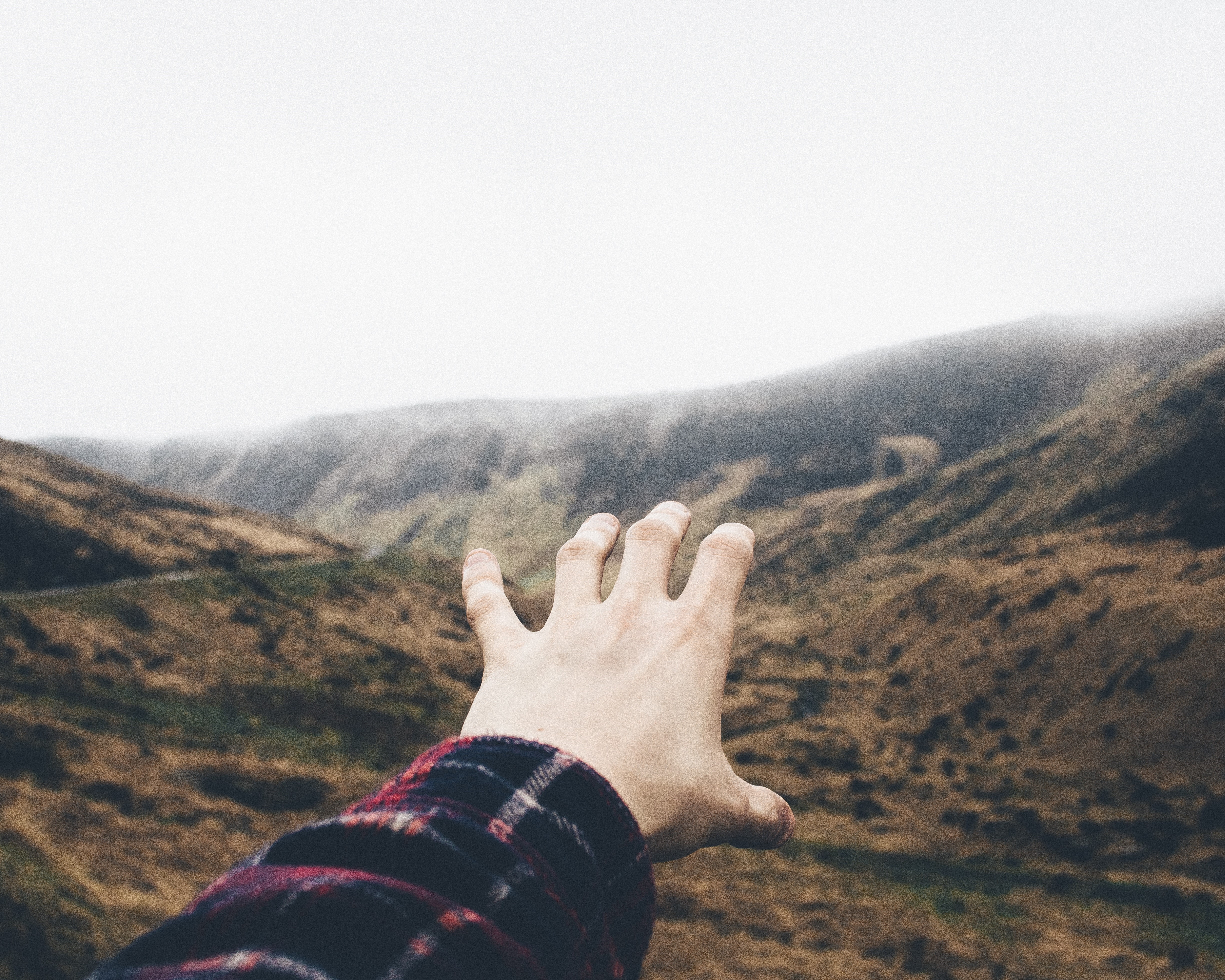Hand reaching out
