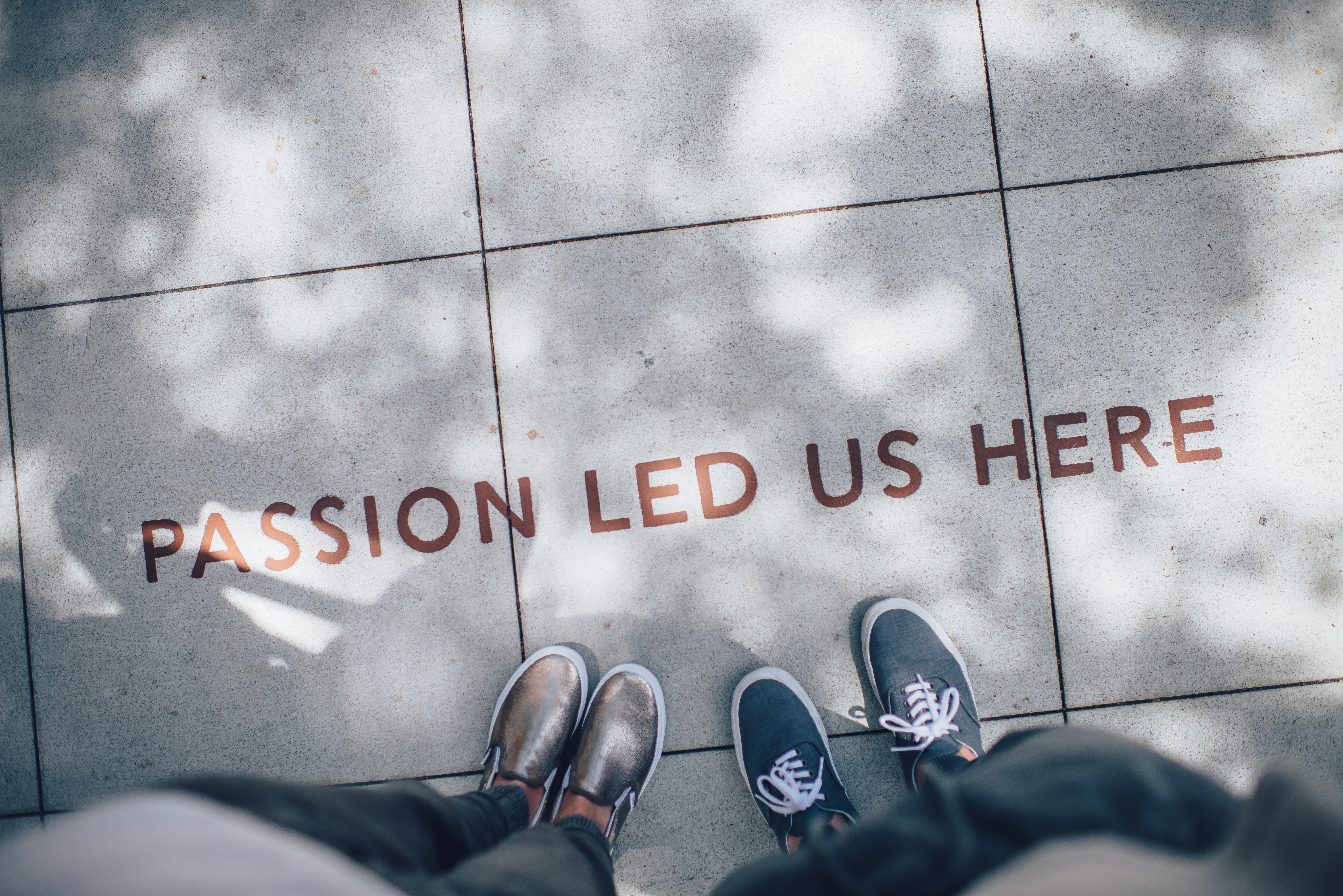 Feet at wording passion led us here